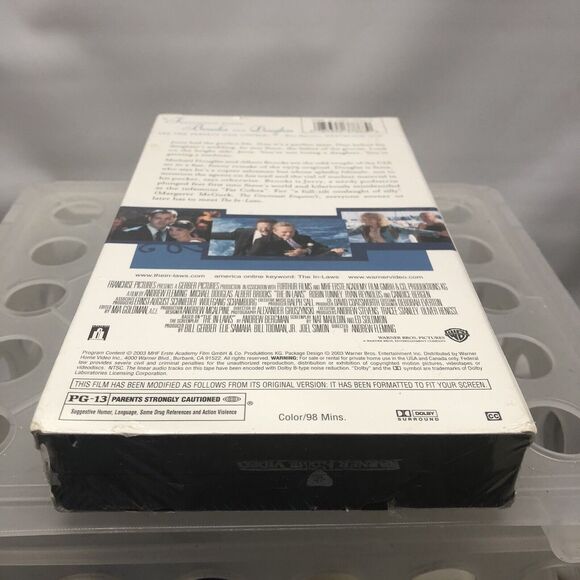 The In-Laws VHS Movie Warner Bros Albert Brooks Michael Douglas New Sealed - Picture 7 of 10